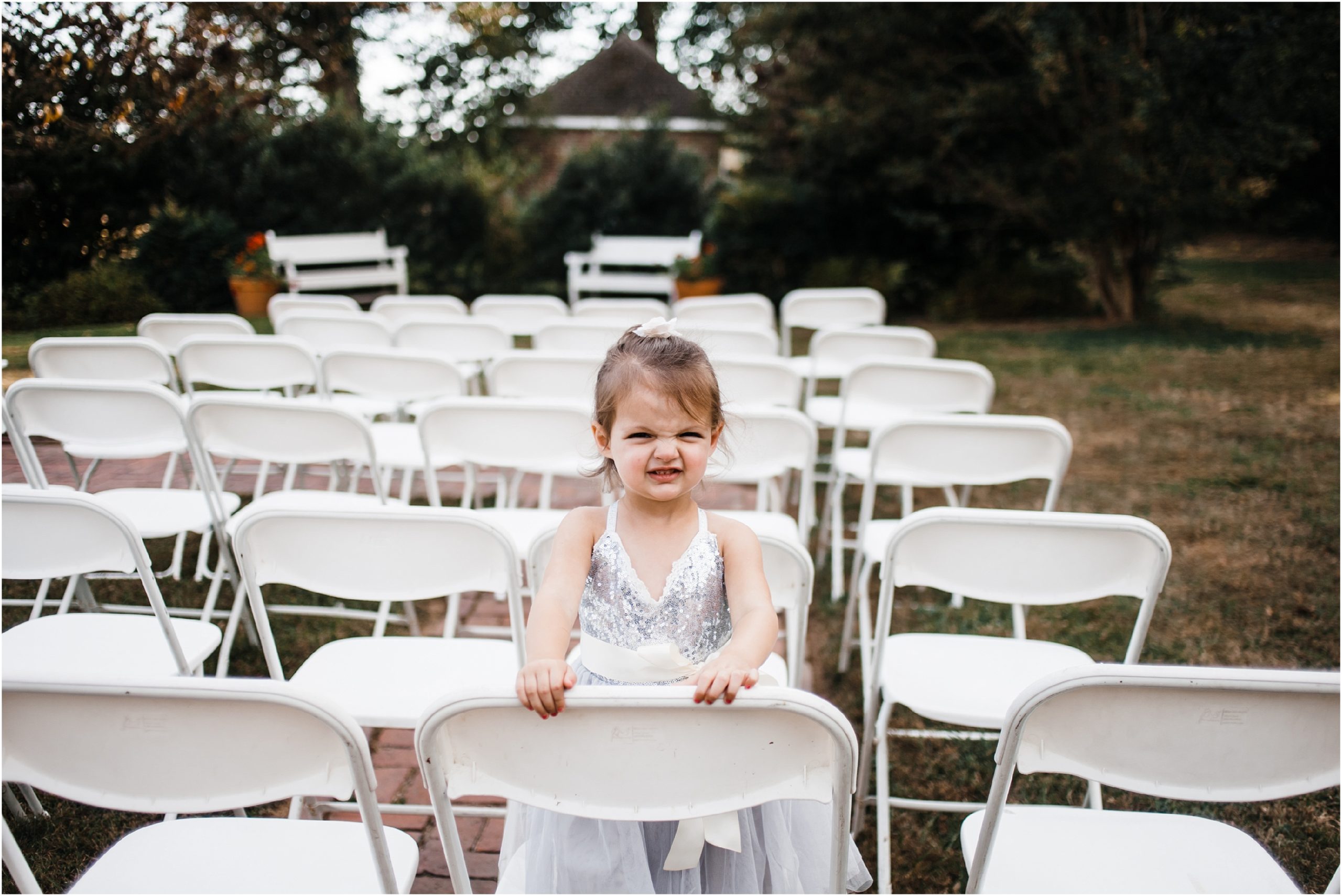 Garden wedding at Historic Odessa Foundation, Delaware