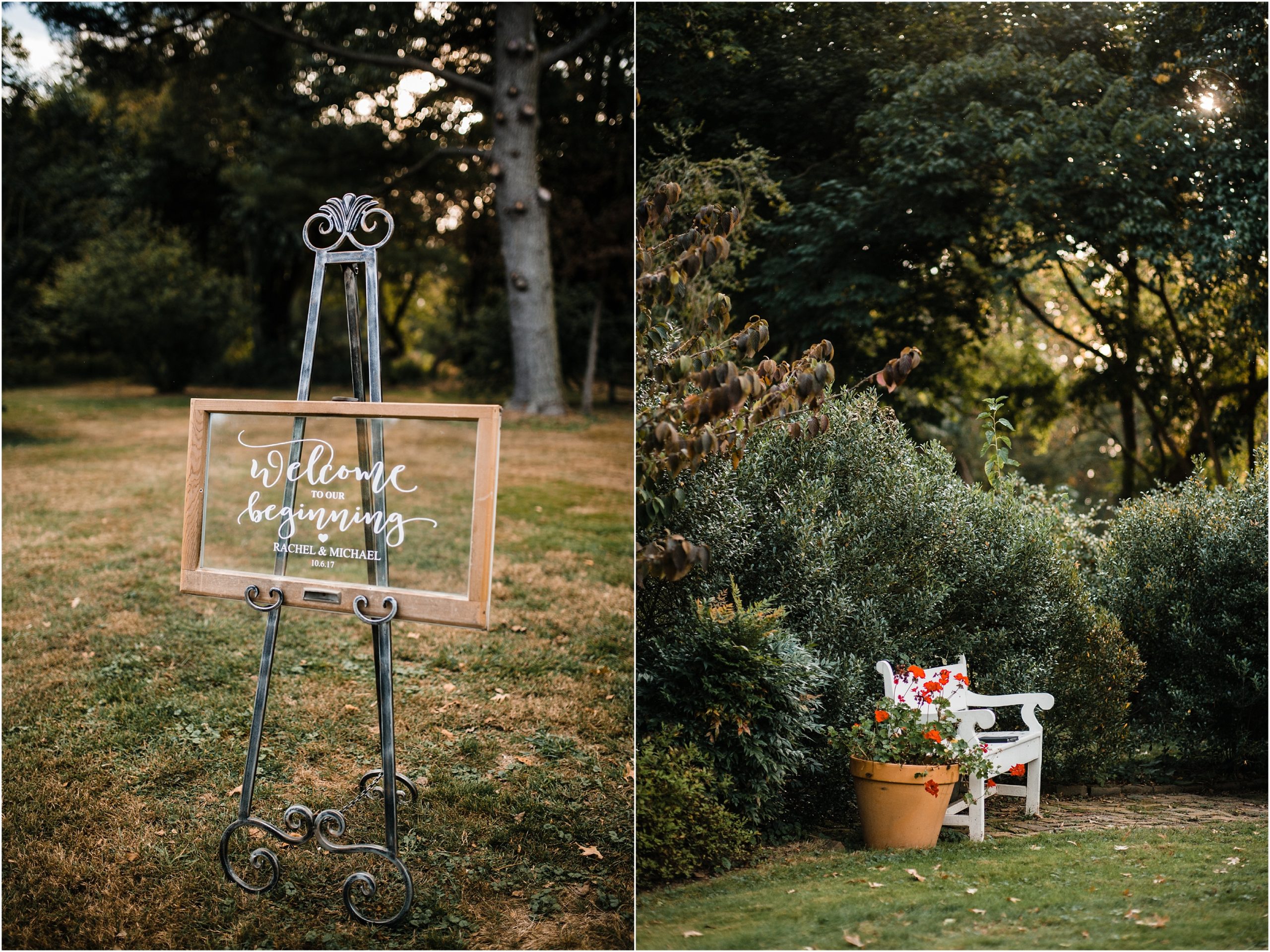 Garden wedding at Historic Odessa Foundation, Delaware