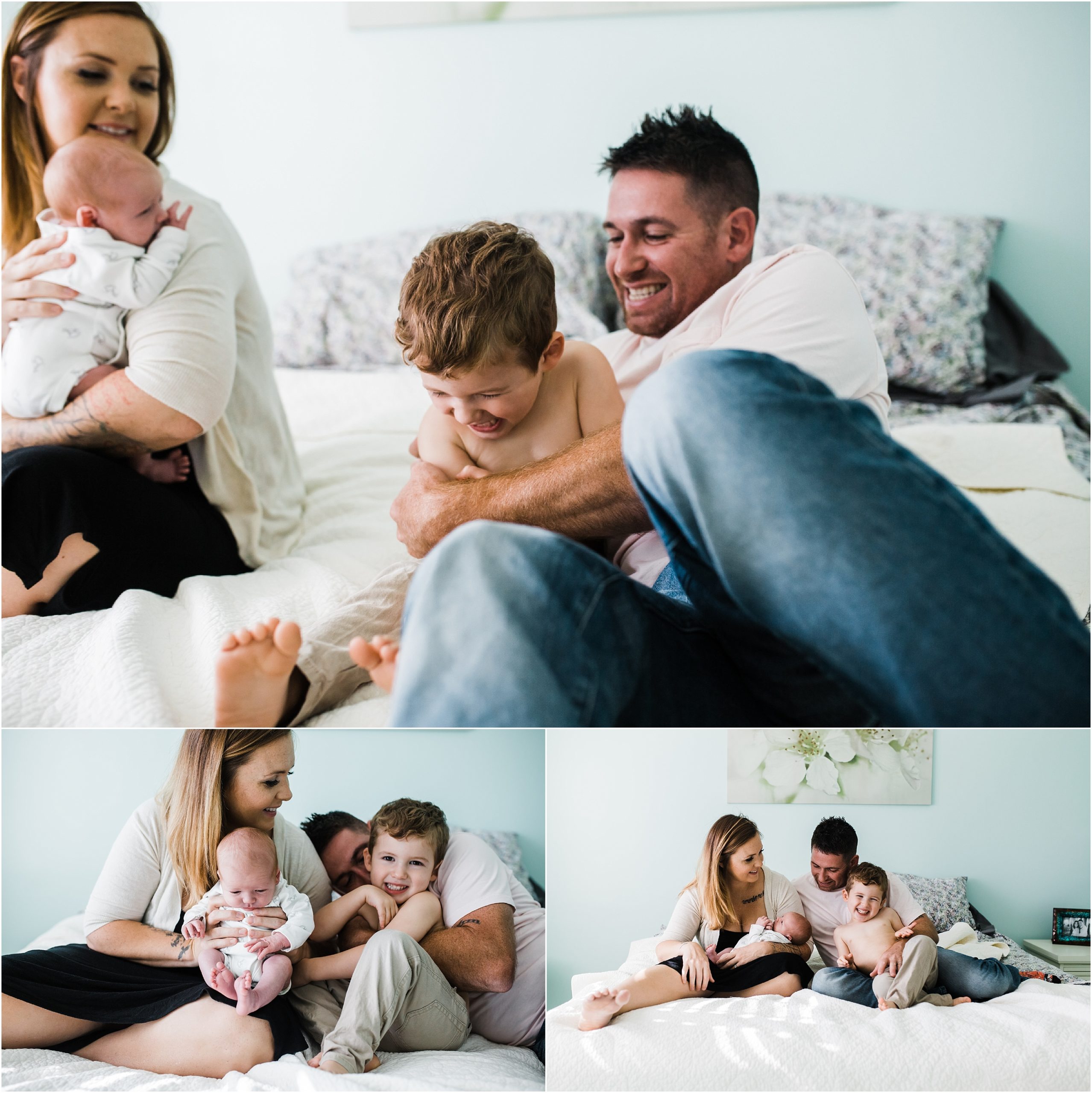 lifestyle in home newborn session