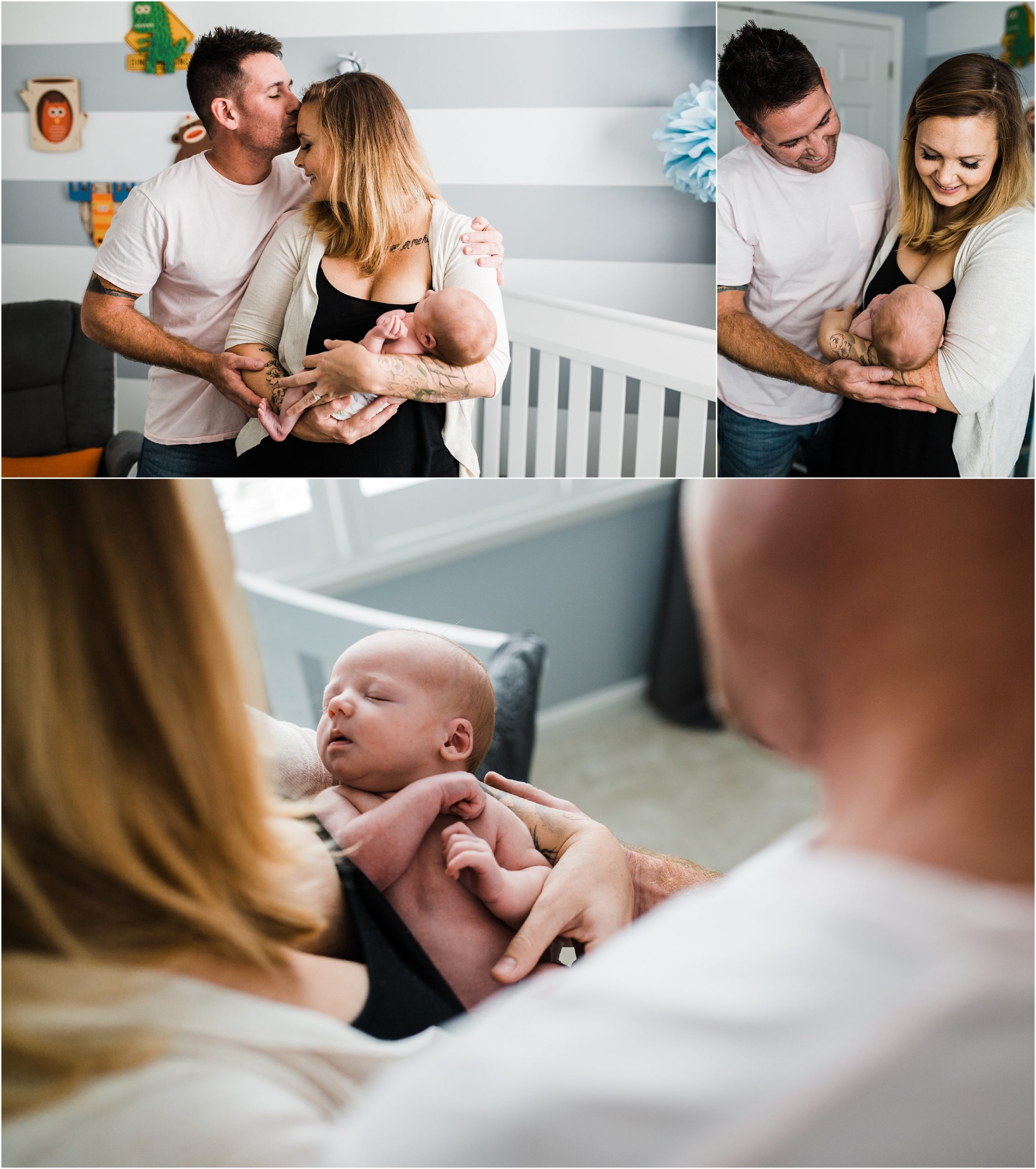 lifestyle in home newborn session