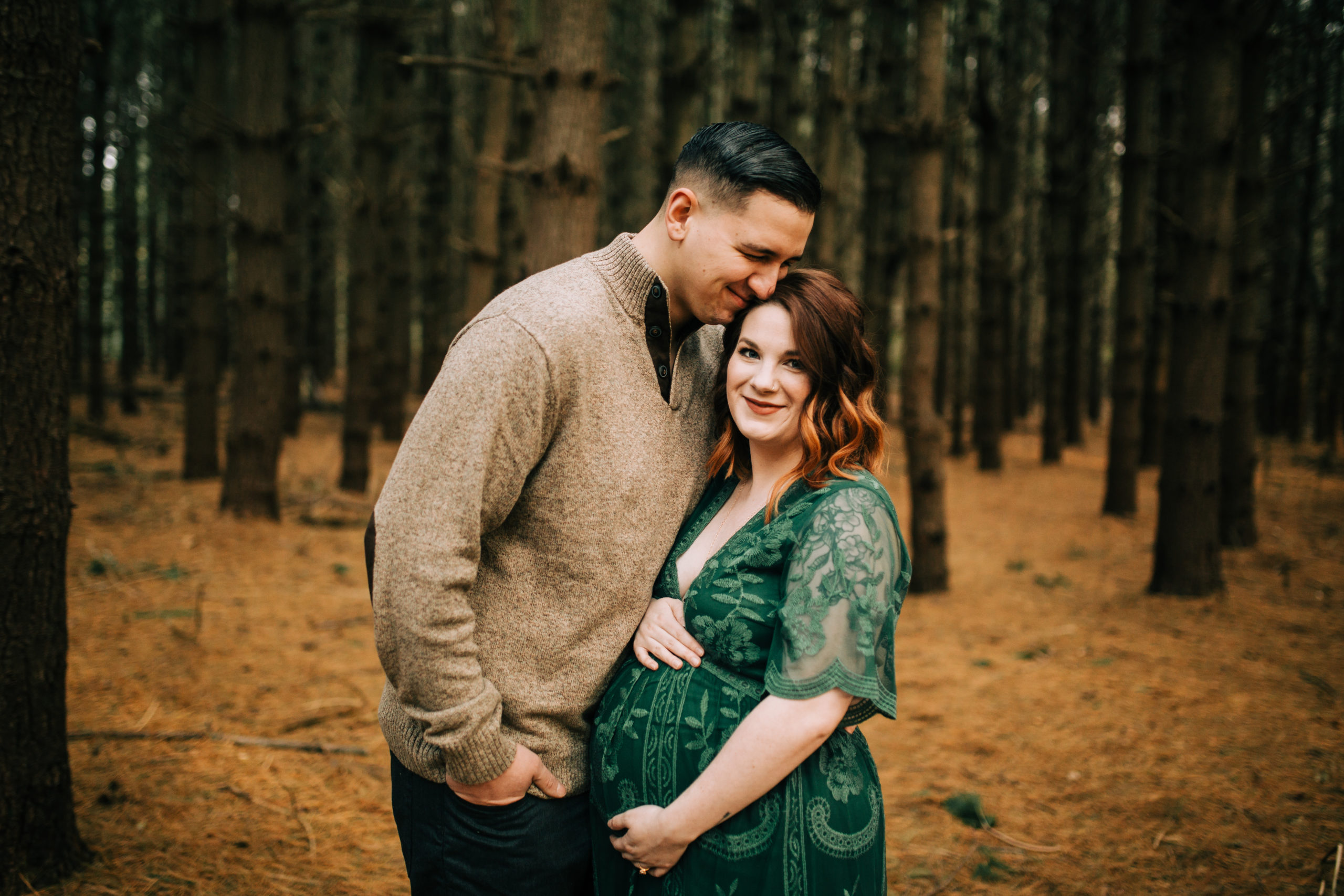 Earthy, Woodland Maternity Session