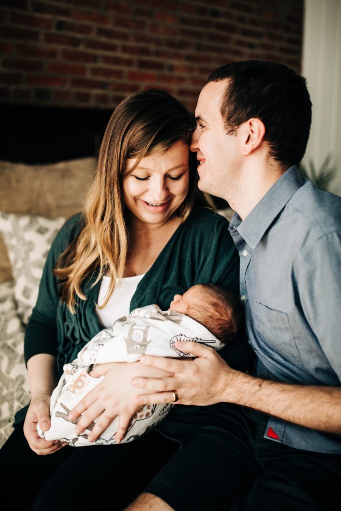 lifestyle newborn photography at home