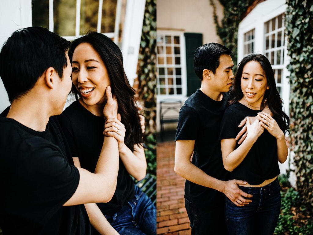 classic, casual engagement photos