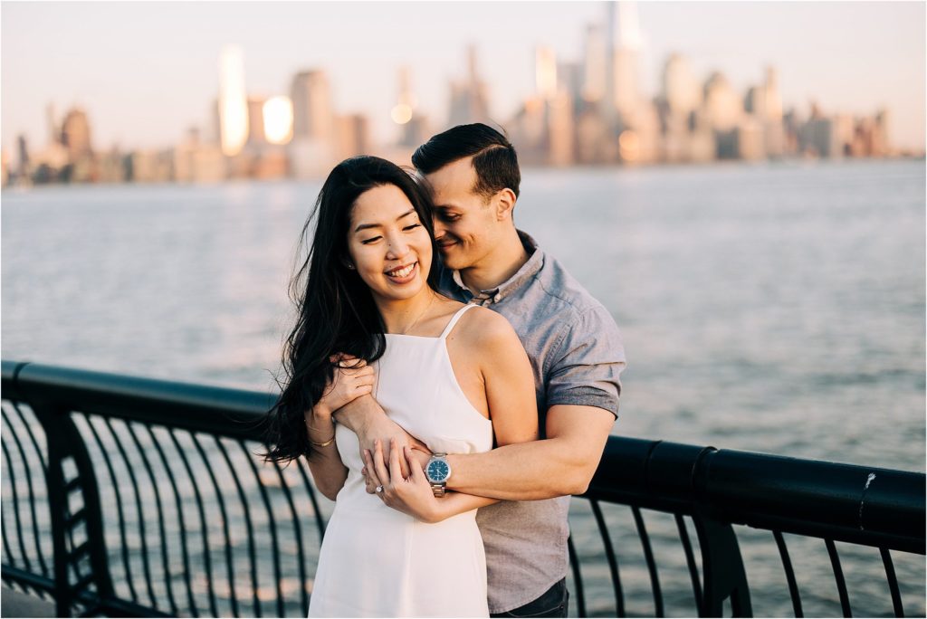 spring nyc engagement photos