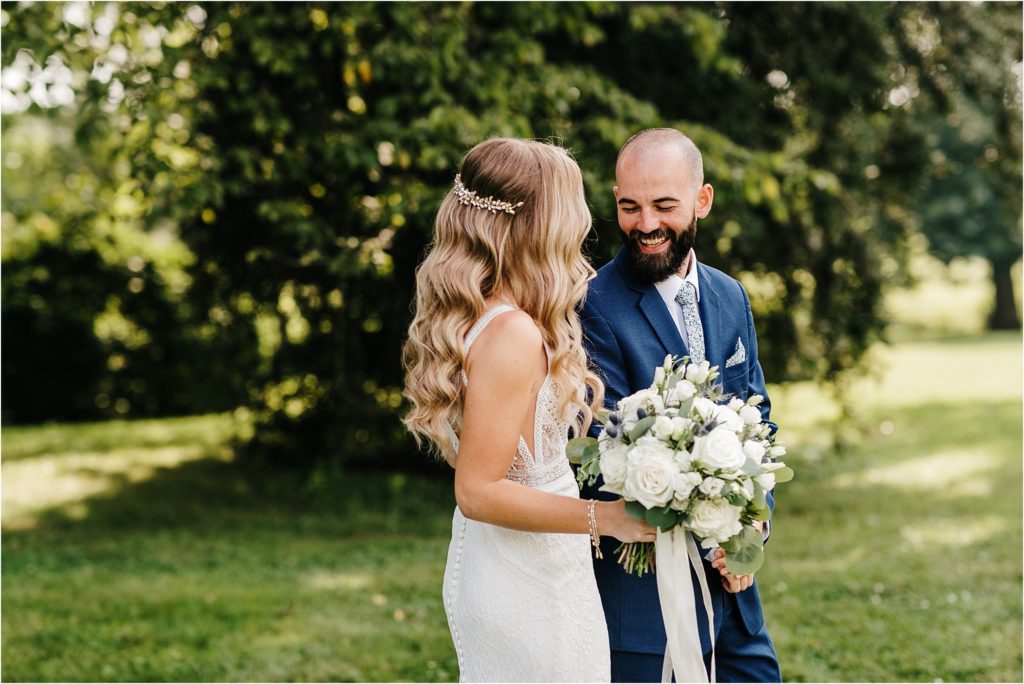summer backyard microwedding