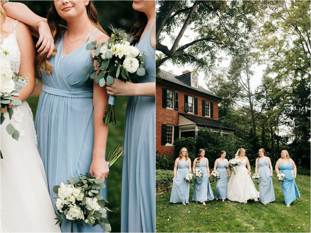 dusty blue wedding