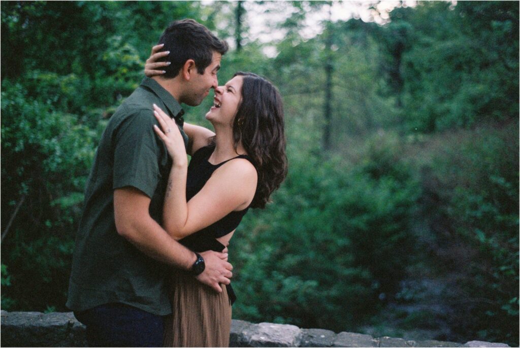 downtown haddonfield engagement photos