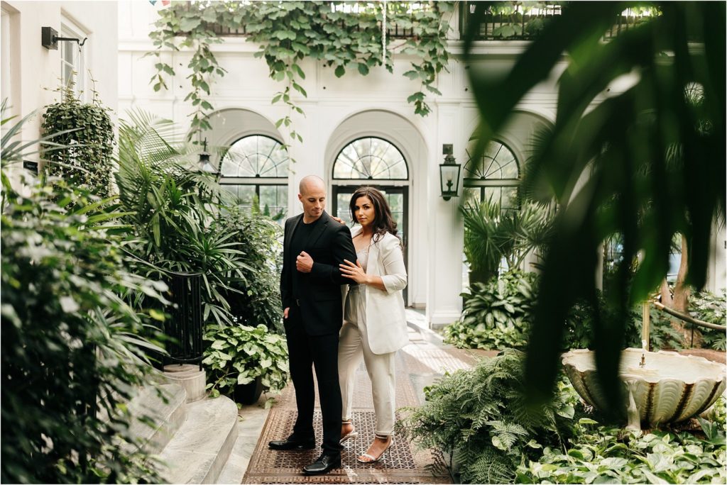 longwood gardens engagement photos